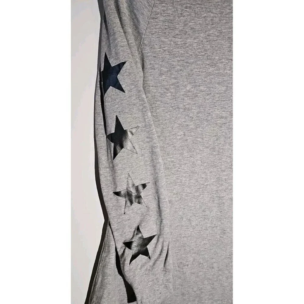 Converse Girls Size L Dark Gary Heather Long Sleeve Shirt Dress